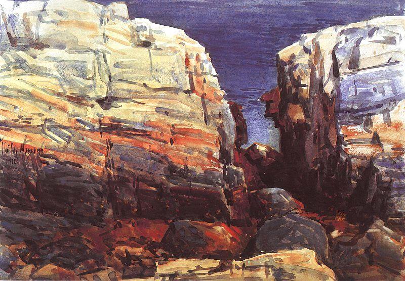 The Gorge at Appledore, Childe Hassam